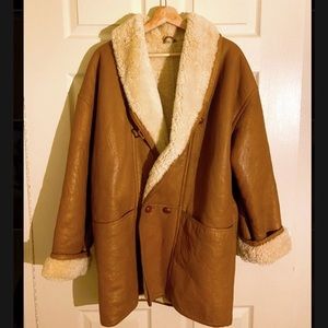 FOUR LIONS 100% Shearling Vintage Coat